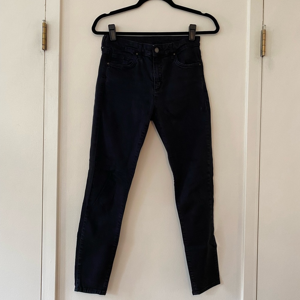 Black Topshop moto skinny jeans
